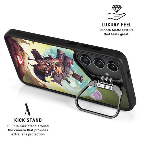 Marvel Rocket Raccoon Armored Arsenal Galaxy S24 FE Kickstand Case
